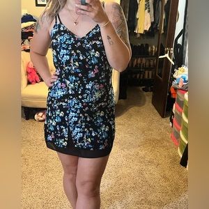 Floral shift dress